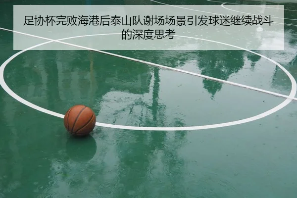 足协杯完败海港后泰山队谢场场景引发球迷继续战斗的深度思考